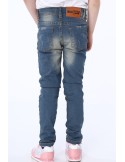 Denim pants with holes / beige NDZ516 - Online store - Boutique